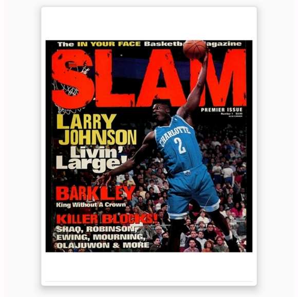 LARRY JOHNSON 8.5x11 OLD SCHOOL ULTRA GLOSSY BASKETBALL 7 POSTER BUNDLE SET!🔥 - Picture 4 of 7